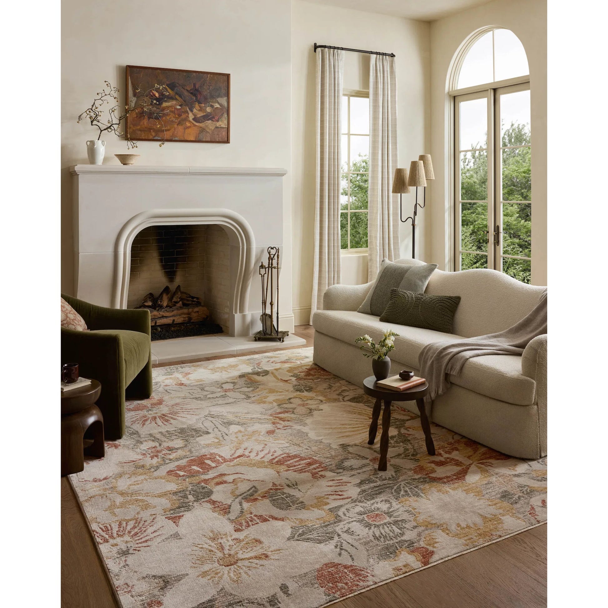 Eileen ELE-01 Rug by Loloi in natural, sunrise. Made from 50% polyester, 50% polypropylene in a unique style.
