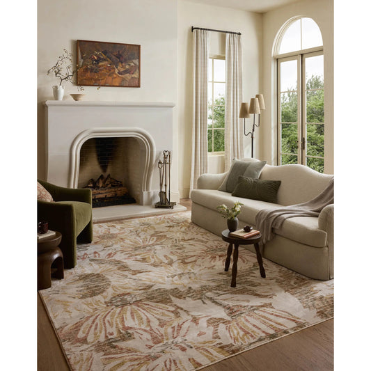 Eileen ELE-04 Rug by Loloi in natural, spice. Made from 50% polyester, 50% polypropylene in a unique style.