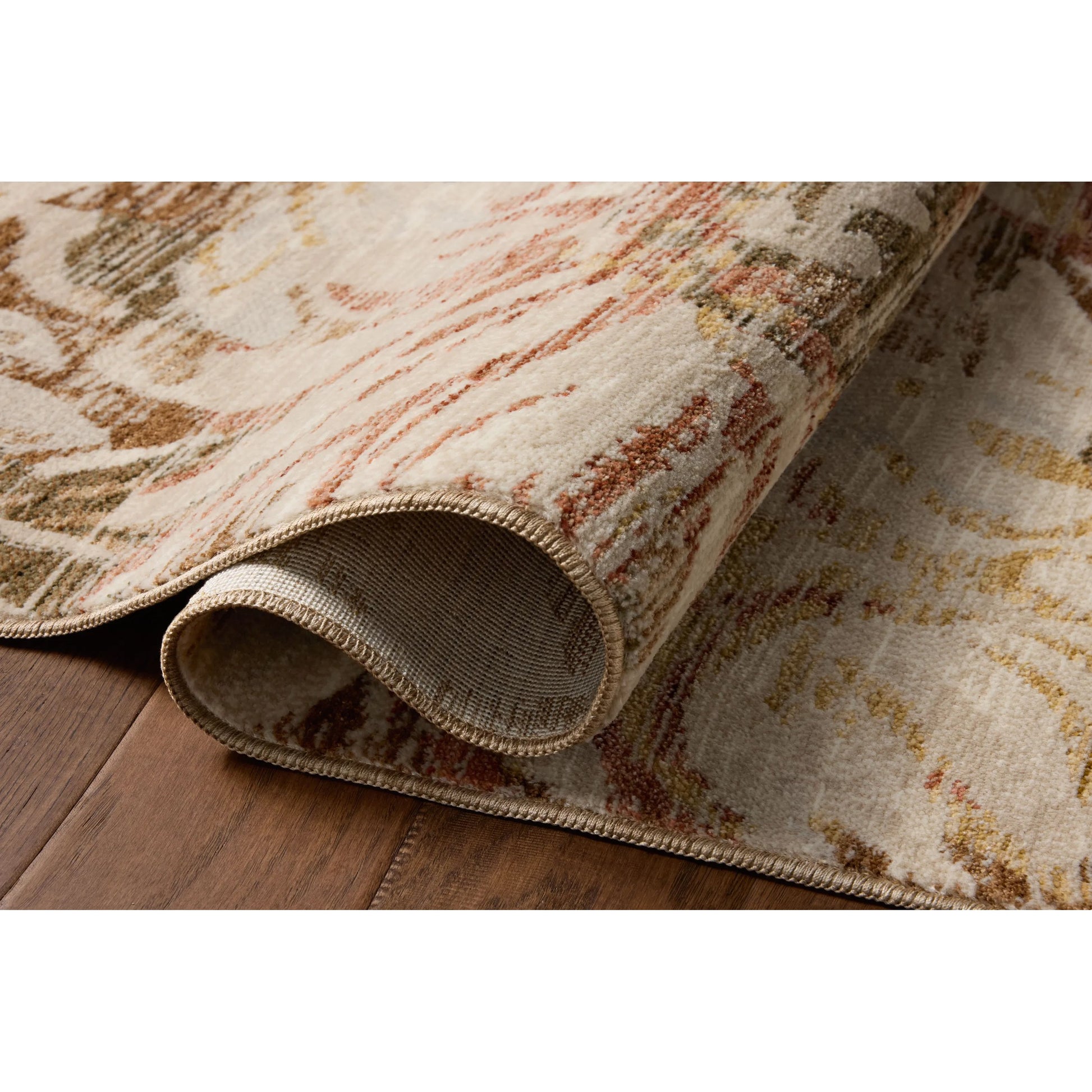 Eileen ELE-04 Rug by Loloi in natural, spice. Made from 50% polyester, 50% polypropylene in a unique style.
