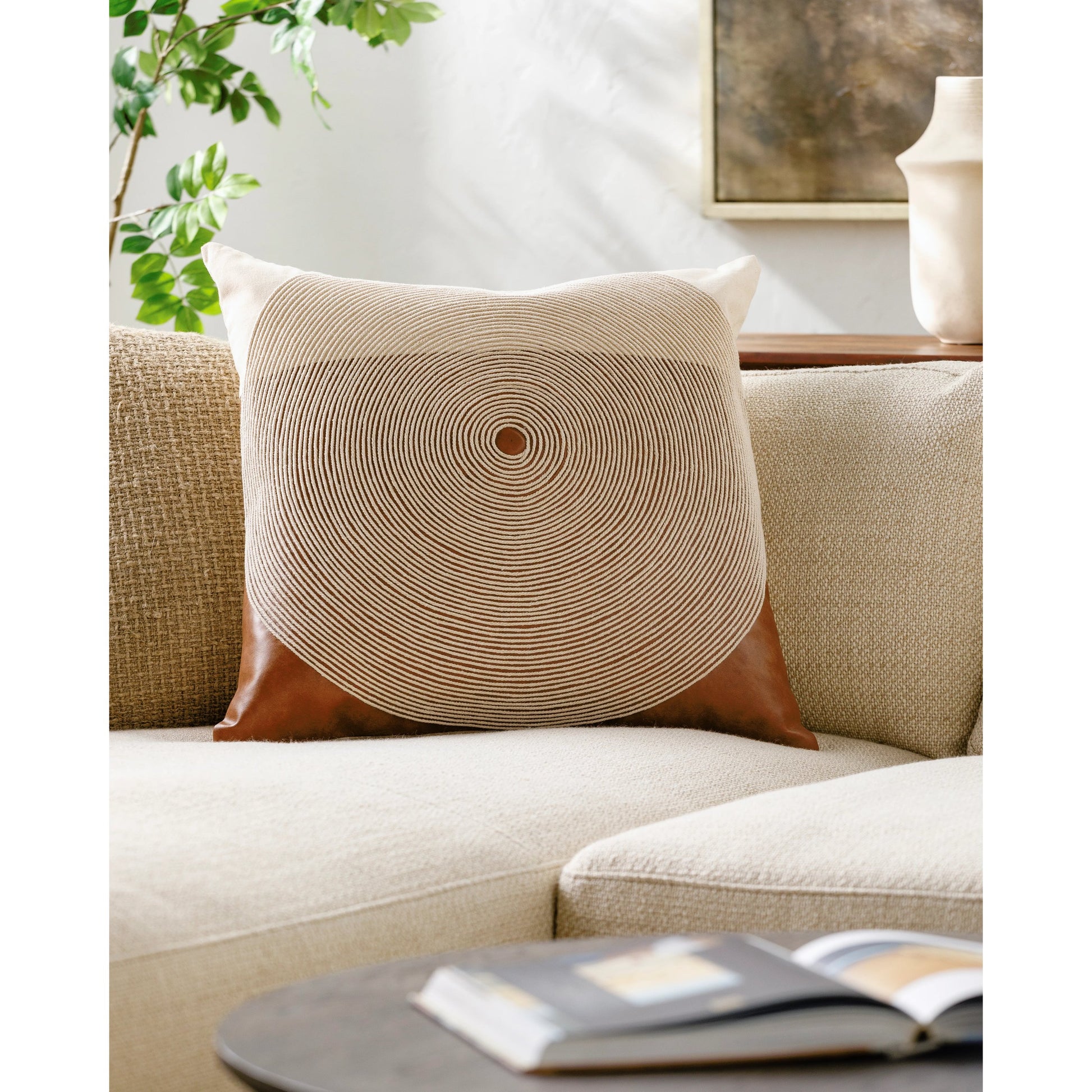 Eternity Accent Pillow - 533850 by Surya. Made from cotton, polyester in a modern style.