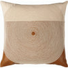 Beige, Brown / Down Feather / 18" x 18"