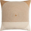 Beige, White / Down Feather / 18" x 18"
