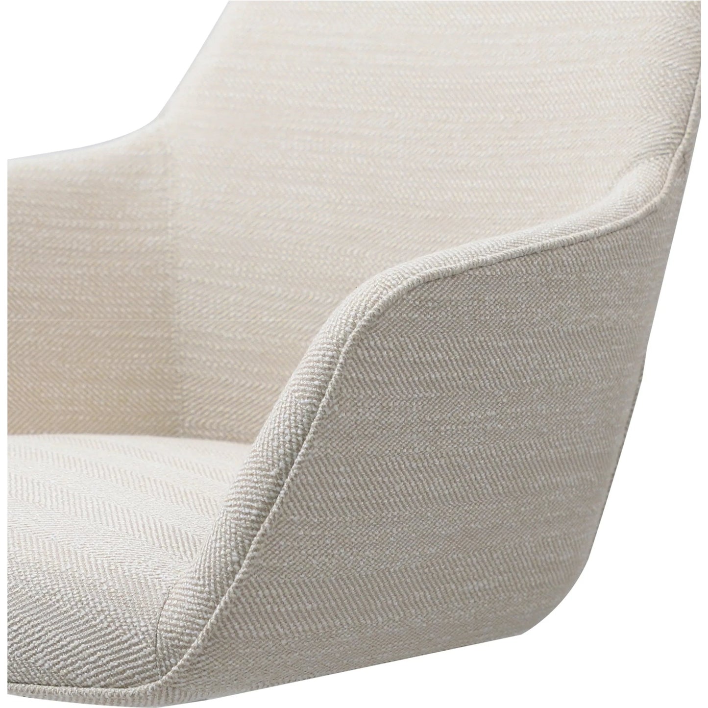 002 SI-2441575 | Closeup | Torey Office Chair by Moe's Home Collection in beige. Made from 100% polyester, foam, iron, plywood in a unique style.