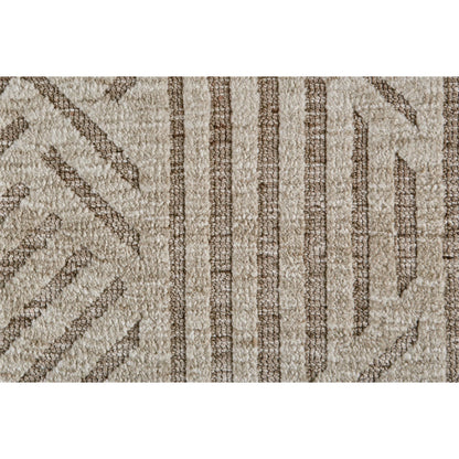 Colton Geometric Rug - 8791F by Feizy in tan, ivory, brown. Made from polyester in a unique style.