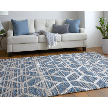 Mynka Transitional Diamond Rug - 39ICF by Feizy. Made from polyester in a unique style.
