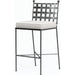 Provence Outdoor Barstool by Sunset West. Made from wrought iron in a modern style.