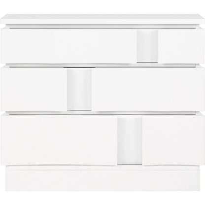Portico Accent Chest by A.R.T. Furniture in white plaster. Made from parawood solids, resin, plaster in a modern style.