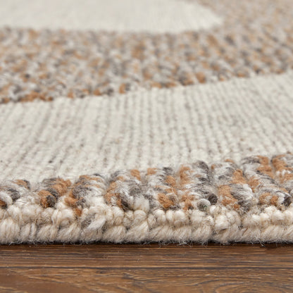 Pollock Rug - 8952F by Feizy in brown, tan, ivory. Made from wool, nylon in a unique style.