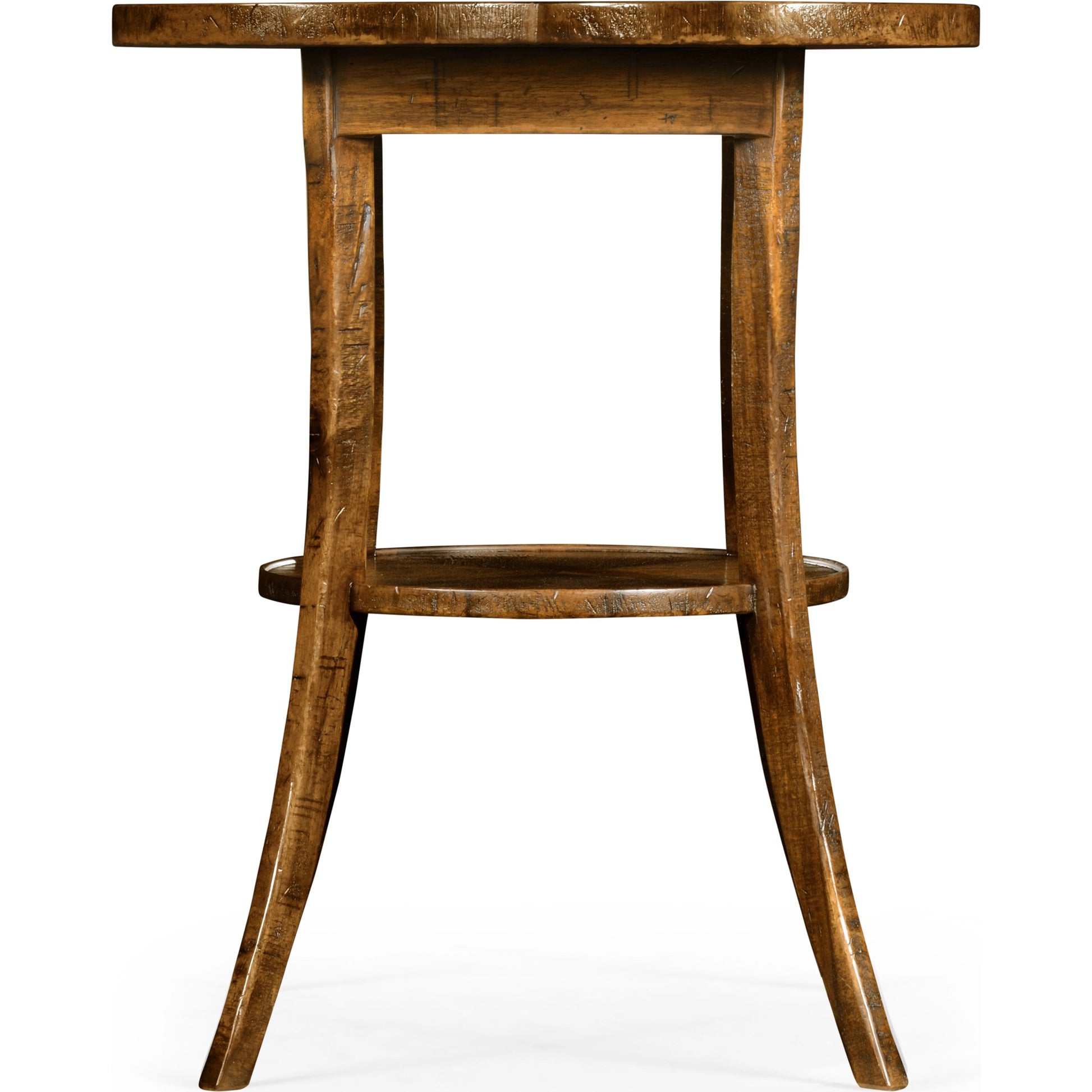 Casual Accents Country Walnut Quatrefoil Accent Table by Jonathan Charles. Made from acacia in a traditional style.