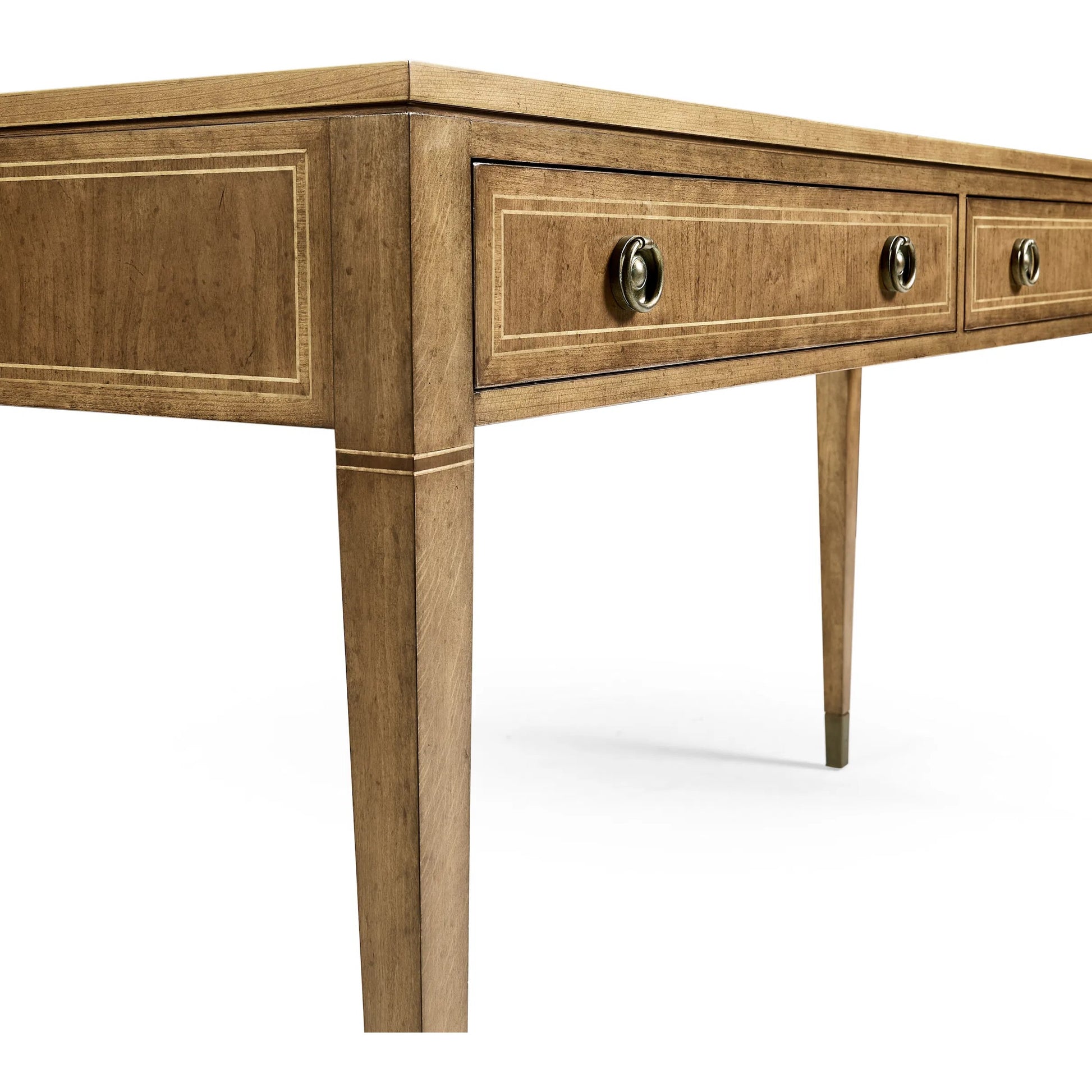 Sundial Console Table by Jonathan Charles in sun bleach cherry. Made from cherry veneer in a traditional style.