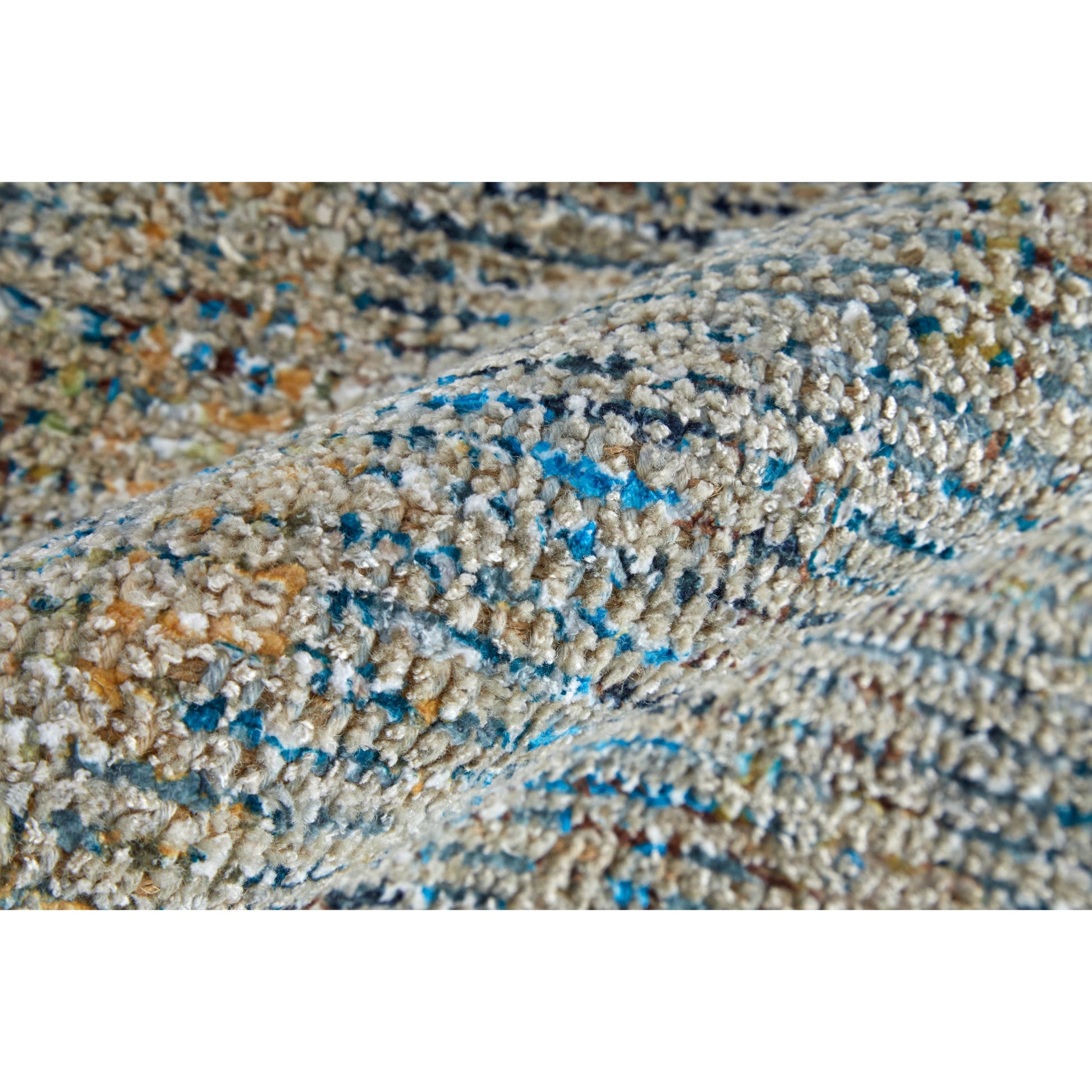 Caldwell Transitional Rug - 8802F by Feizy in blue, gray, tan. Made from wool, viscose in a unique style.