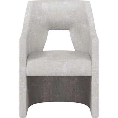 Mezzanine Host Chair by A.R.T. Furniture in dove gray. Made from parawood, poplar solids, foam, fabric in a modern style.