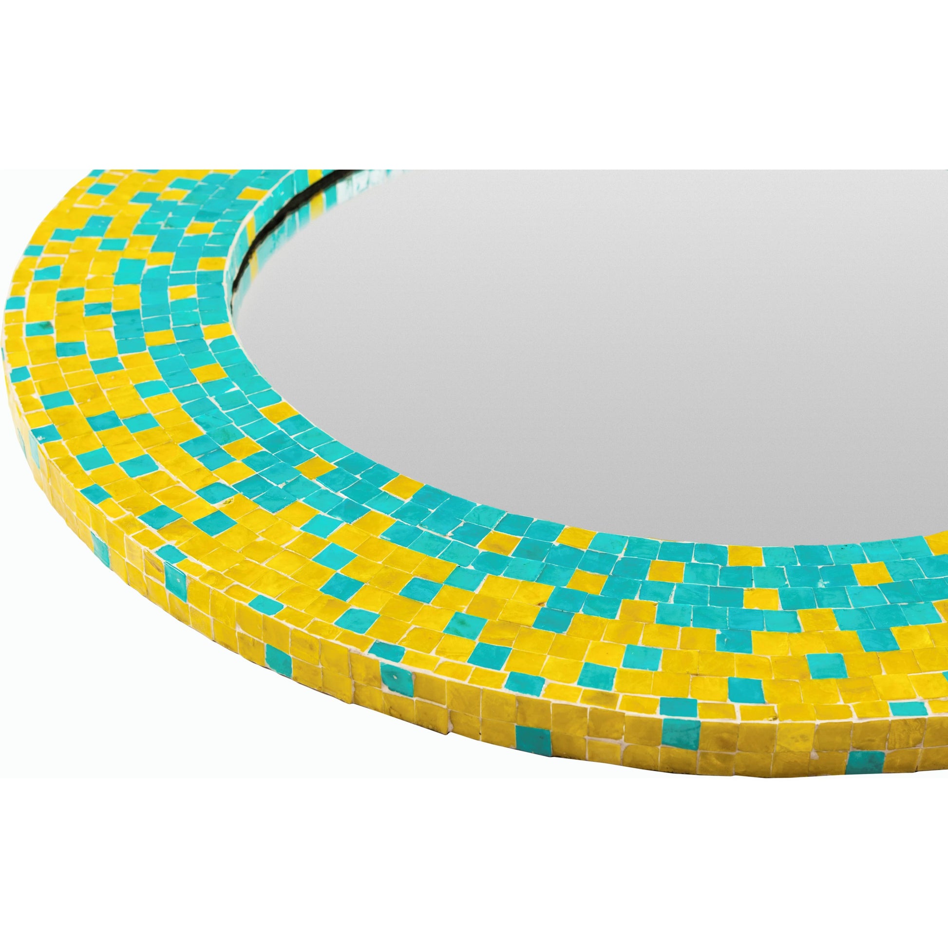 Eckley Mirror - 16233 by Surya in green, aqua. Made from mdf in a coastal style.