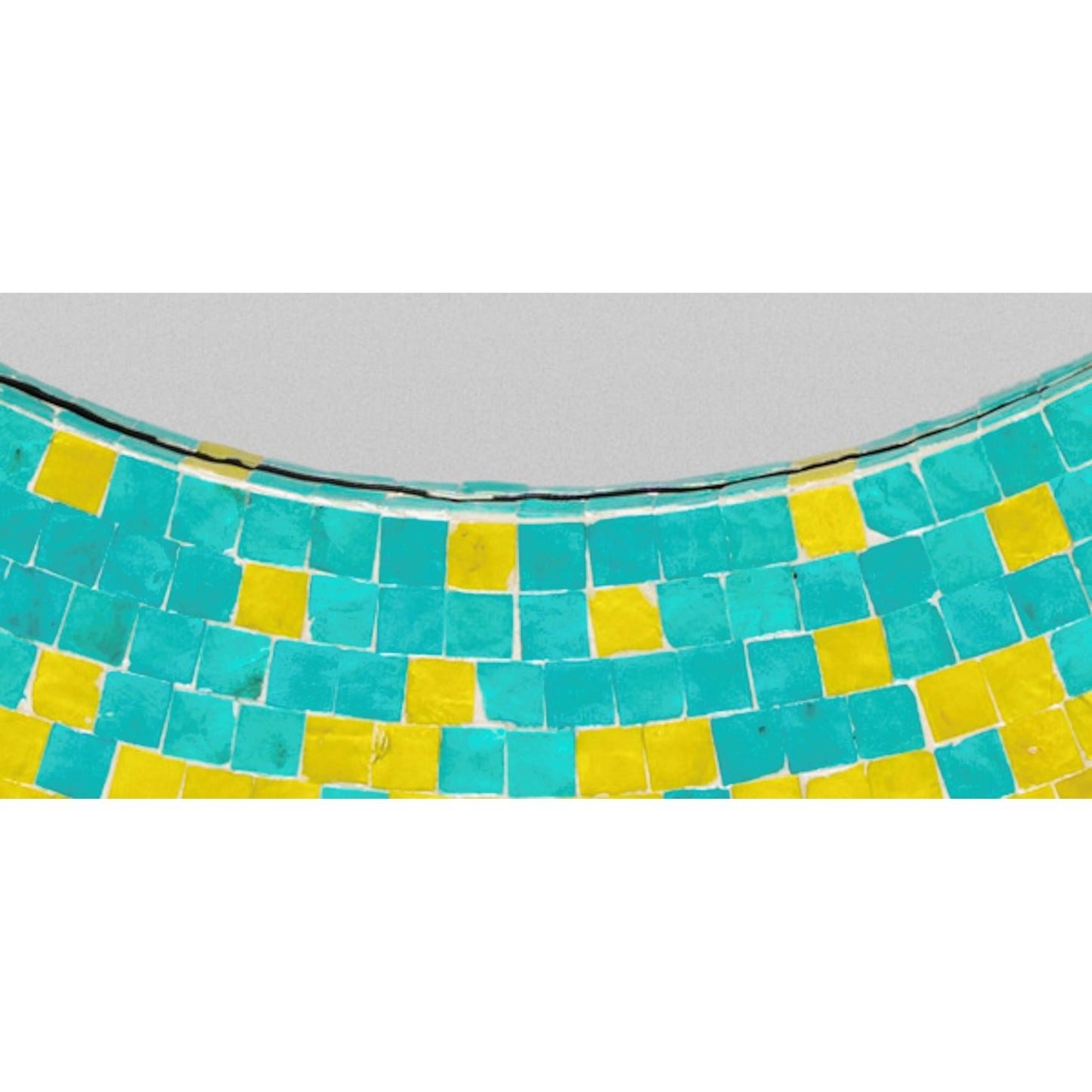 003 S-229290 | Closeup | Eckley Mirror - 16233 by Surya in green, aqua. Made from mdf in a coastal style.