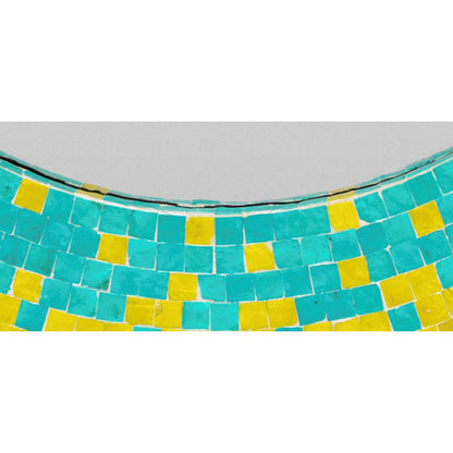 Eckley Mirror - 16233 by Surya in green, aqua. Made from mdf in a coastal style.