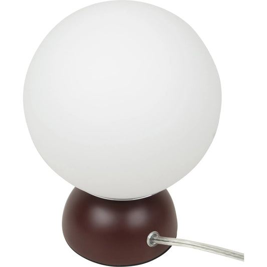 Ovi Table Lamp by Moe's Home Collection. Made from resin base, opal glass shade, 6' transparent cord in a unique style.