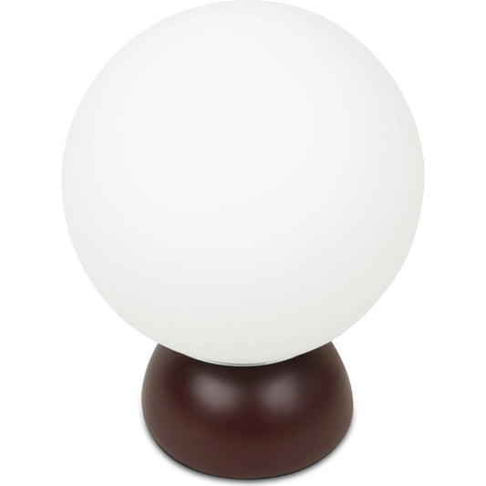 Ovi Table Lamp by Moe's Home Collection. Made from resin base, opal glass shade, 6' transparent cord in a unique style.