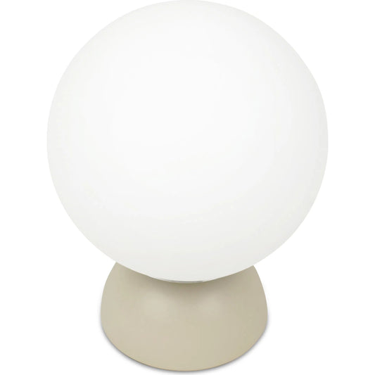 Ovi Table Lamp by Moe's Home Collection. Made from resin base, opal glass shade, 6' transparent cord in a unique style.