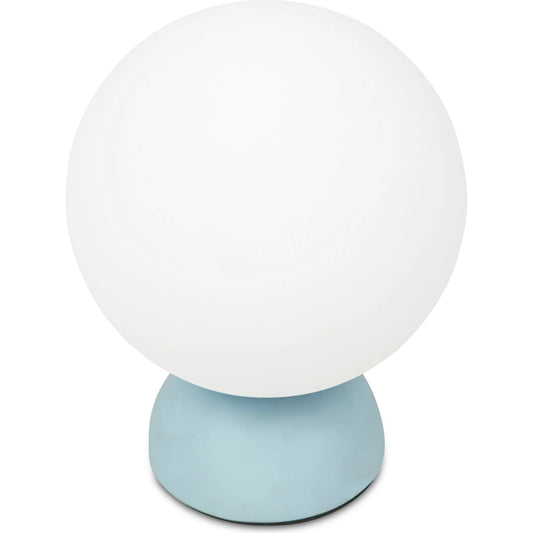 Ovi Table Lamp by Moe's Home Collection. Made from resin base, opal glass shade, 6' transparent cord in a unique style.