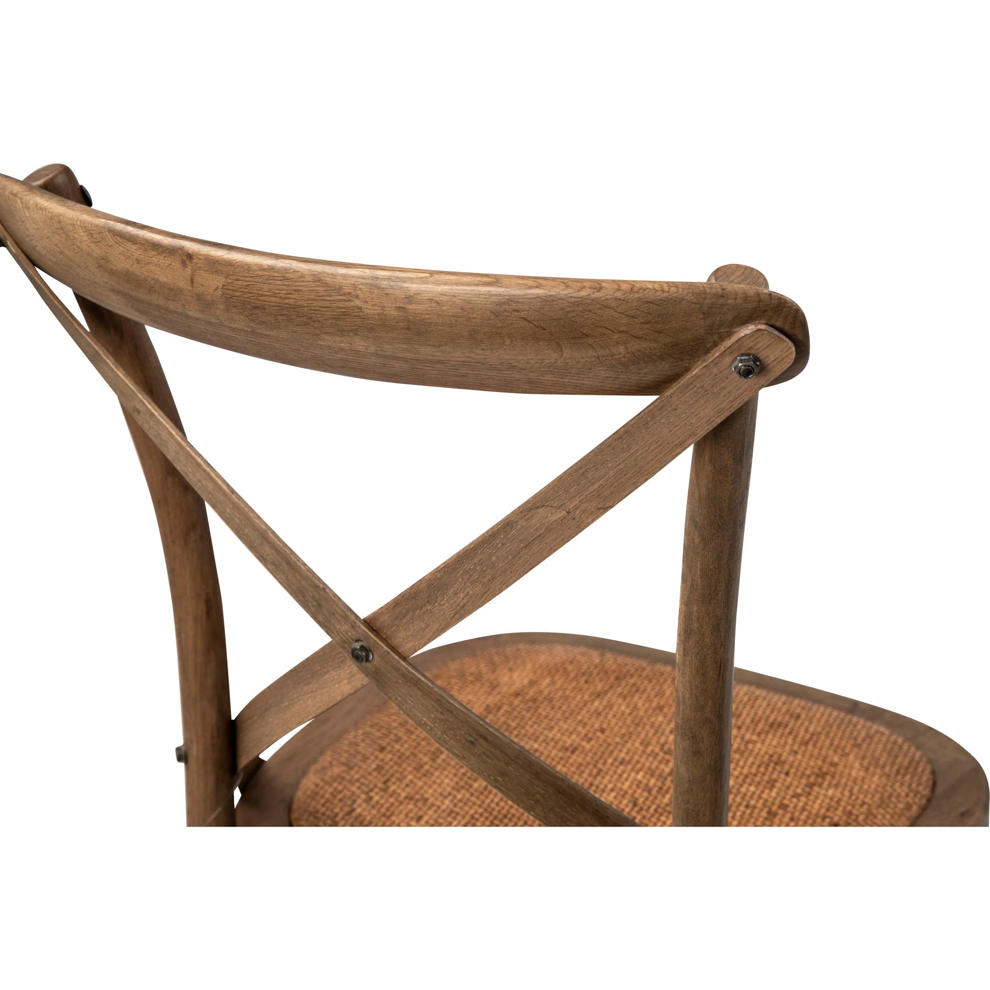 Gaston Dining Chair by Arch & Plane in natural. Made from oak wood frame, rattan seat in a traditional style.