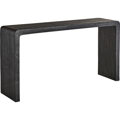 Shephard Console Table by Bernhardt in black. Made from resin in a unique style.