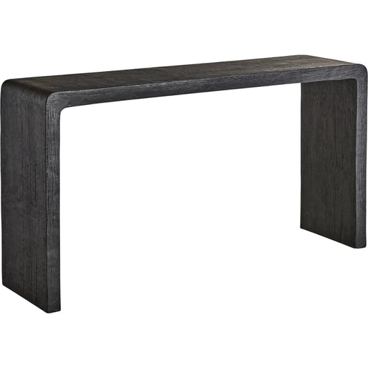 Shephard Console Table by Bernhardt in black. Made from resin in a unique style.