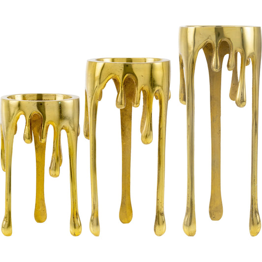 Castellana Candleholder (Set of 3) by Surya. Made from aluminum in a unique style.