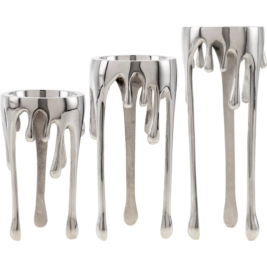 Castellana Candleholder (Set of 3) by Surya. Made from aluminum in a unique style.
