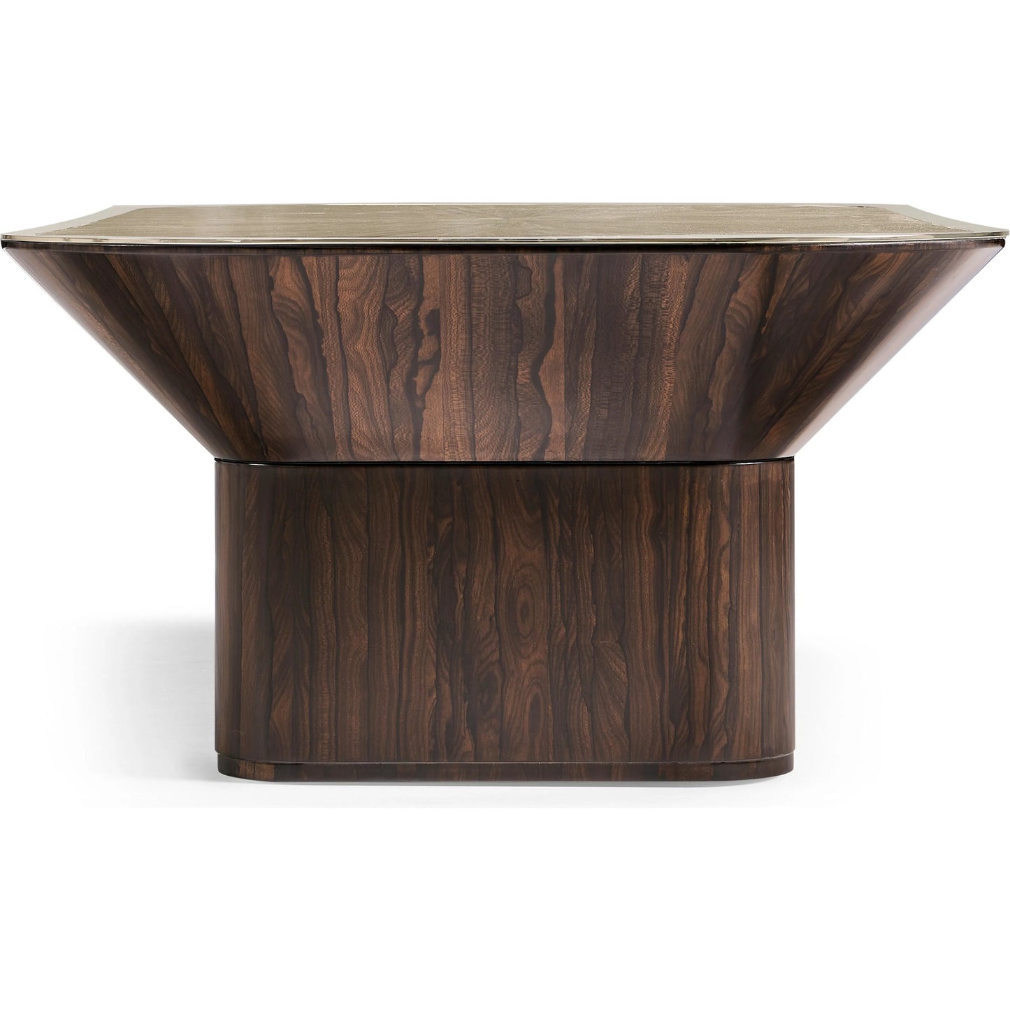 003 SI-2535772 | Additional Silo | Terra Pedestal Cocktail Table by Jonathan Charles in natural straw. Made from main straw in a unique style.