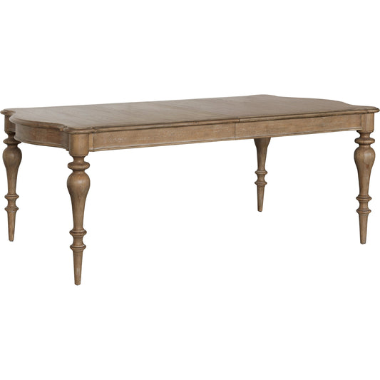 Weston Hills Table by Pulaski Furniture in flax seed. Made from hardwood solids, hickory veneers in a traditional style.