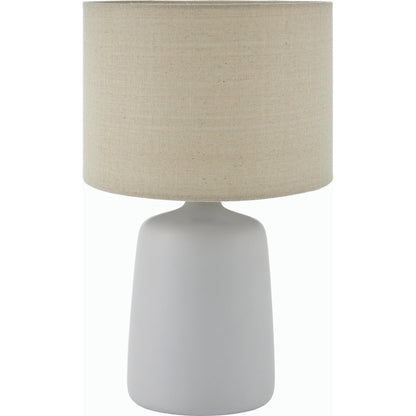Elio Table Lamp - 538073 by Livabliss in glazed. Made from ceramic, linen, polyester in a modern style.