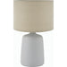 Elio Table Lamp - 538073 by Livabliss in glazed. Made from ceramic, linen, polyester in a modern style.