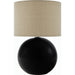 Elio Table Lamp - 538084 by Livabliss in glazed. Made from ceramic, linen, polyester in a modern style.