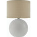 Elio Table Lamp - 538084 by Livabliss in glazed. Made from ceramic, linen, polyester in a modern style.