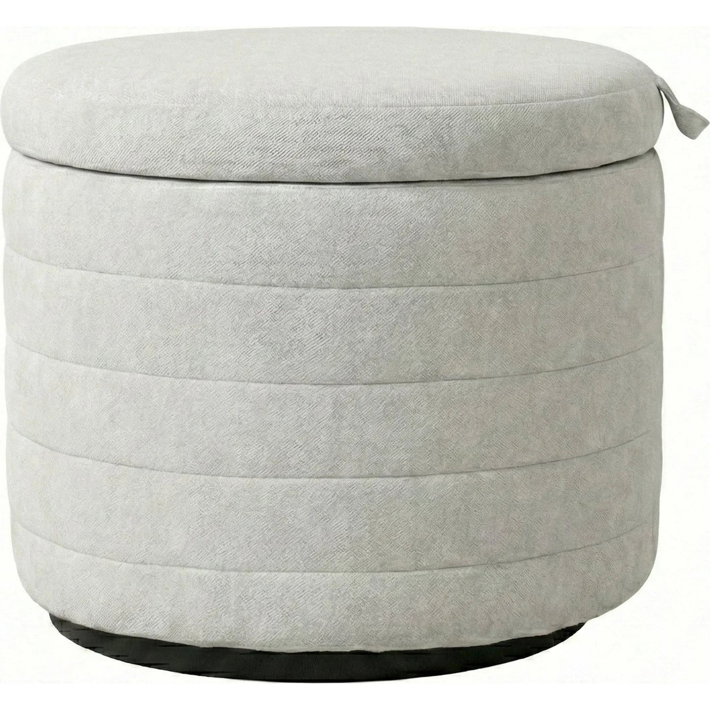 006 SI-2325026 | Additional Silo | Elio Storage Ottoman by LH Imports in platinum and matte black. Made from metal, foam, 100% polyester fabric in a transitional style.