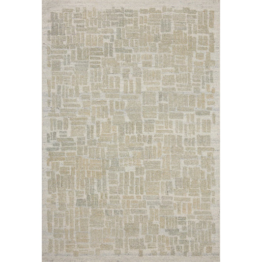 Elias ELA-01 Rug by Loloi in pebble, sage. Made from 100% wool in a unique style.