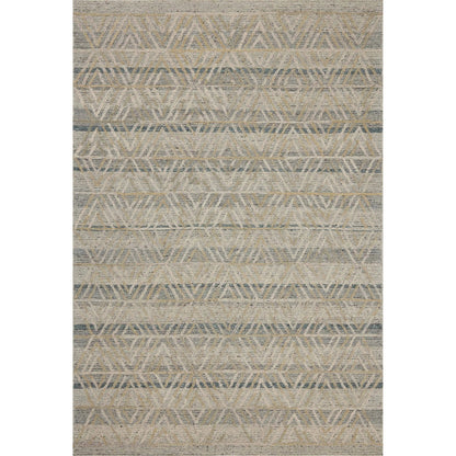 Elias ELA-04 Rug by Loloi in fog, natural. Made from 100% wool in a unique style.