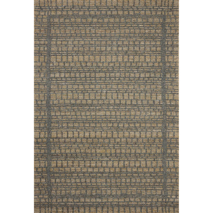 Elias ELA-05 Rug by Loloi in wheat, charcoal. Made from 100% wool in a unique style.