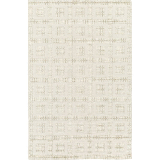 Elliot Rug - 15517 by Surya in ivory. Made from 100% wool in a unique style.
