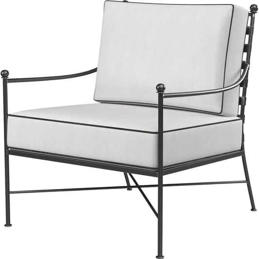 Provence Outdoor Club Chair by Sunset West. Made from wrought iron in a modern style.
