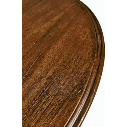 Casually Country Walnut Demilune Console Table by Jonathan Charles in country farmhouse walnut. Made from acacia in a traditional style.