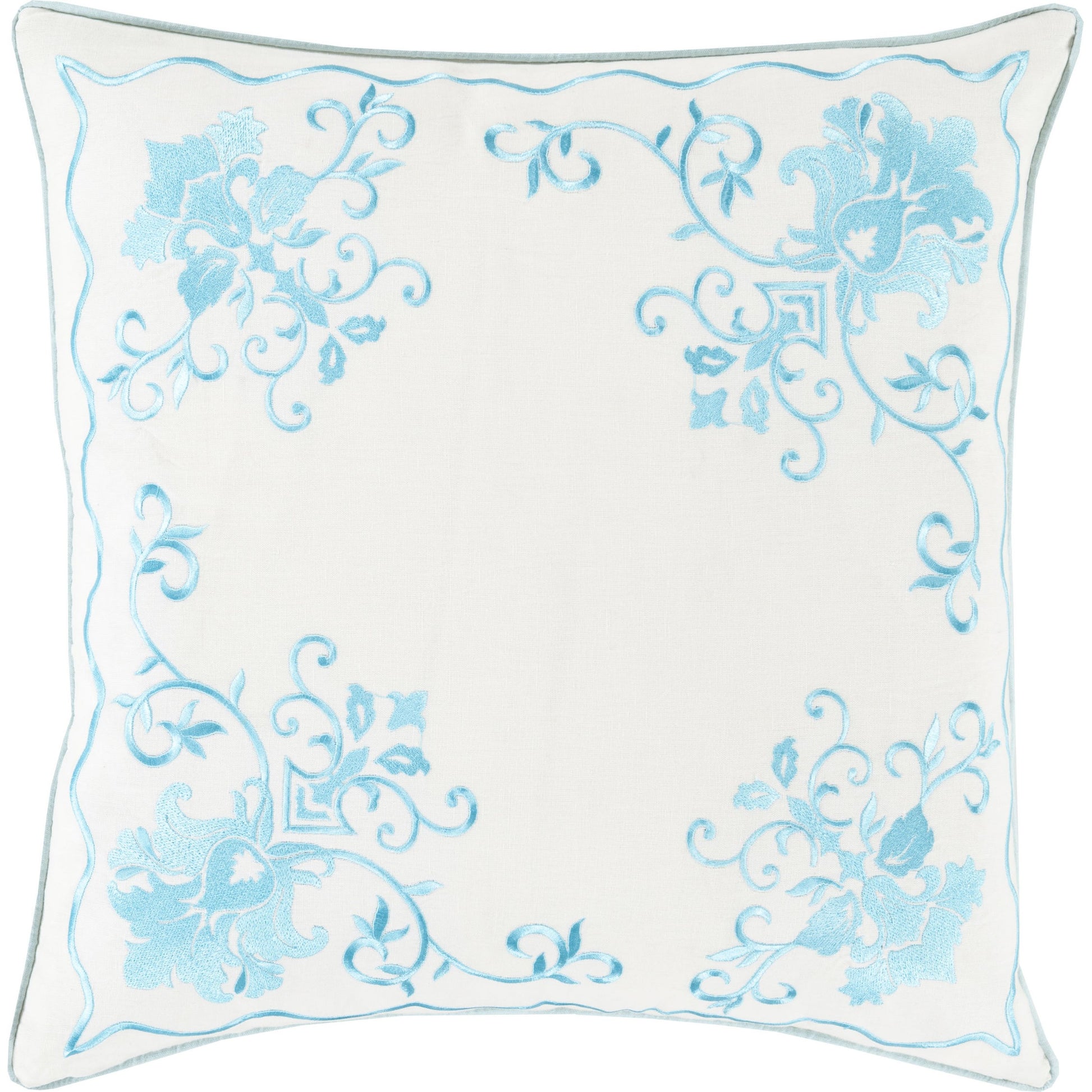 Eloise Pillow - 13445 by Surya. Made from 100% linen in a traditional style.
