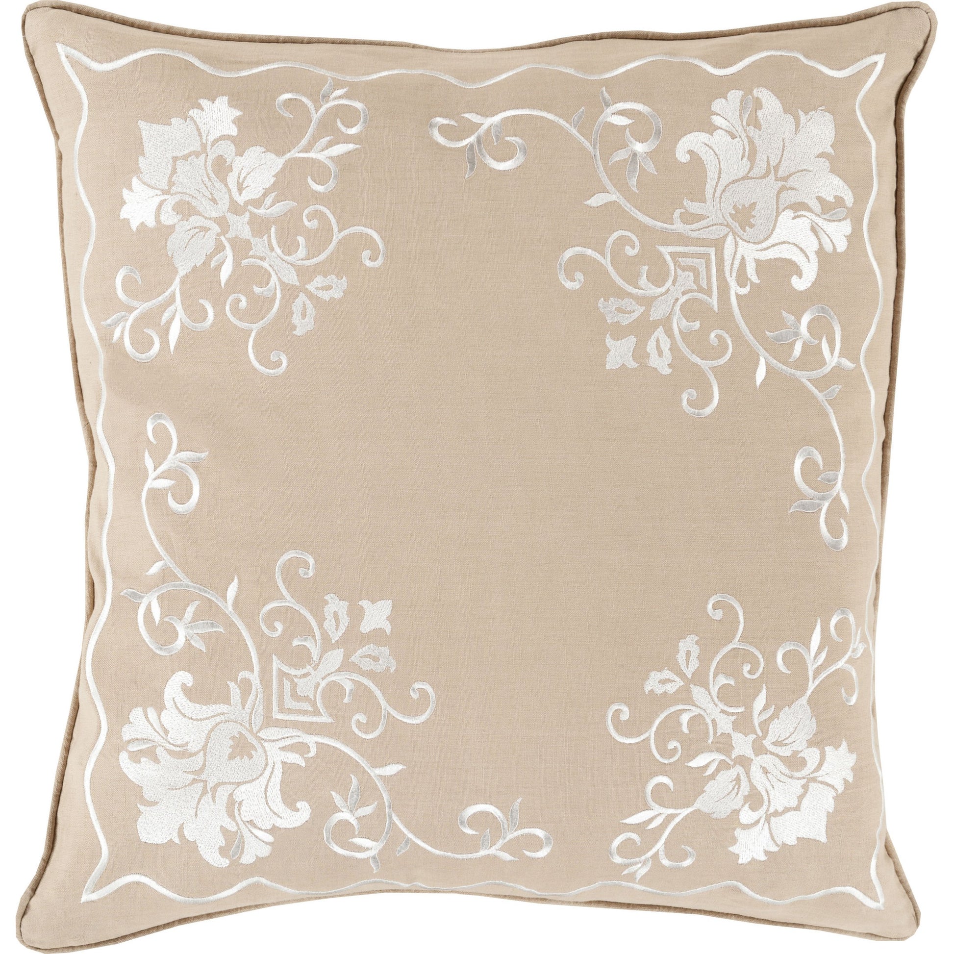 Eloise Pillow - 13445 by Surya. Made from 100% linen in a traditional style.