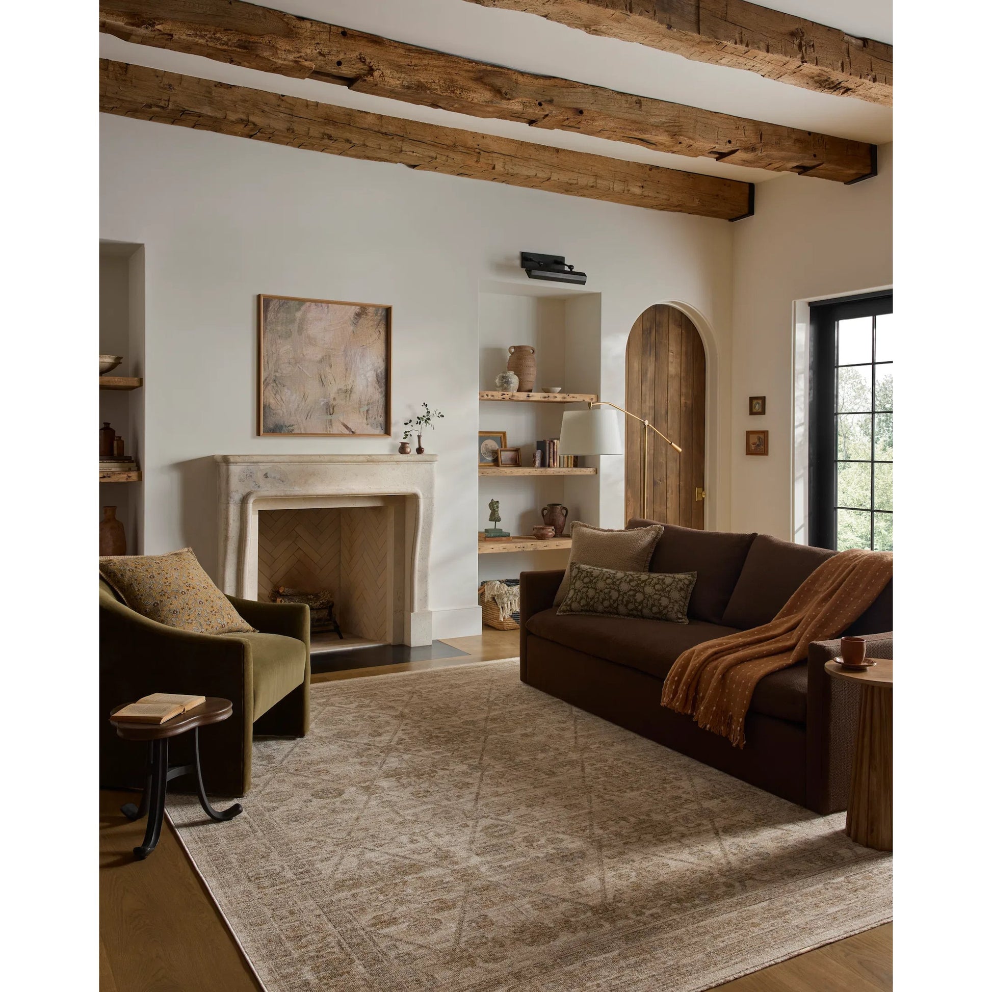 Elora ELR-01 Rug by Loloi in ivory, multi. Made from 100% space dyed polyester in a unique style.