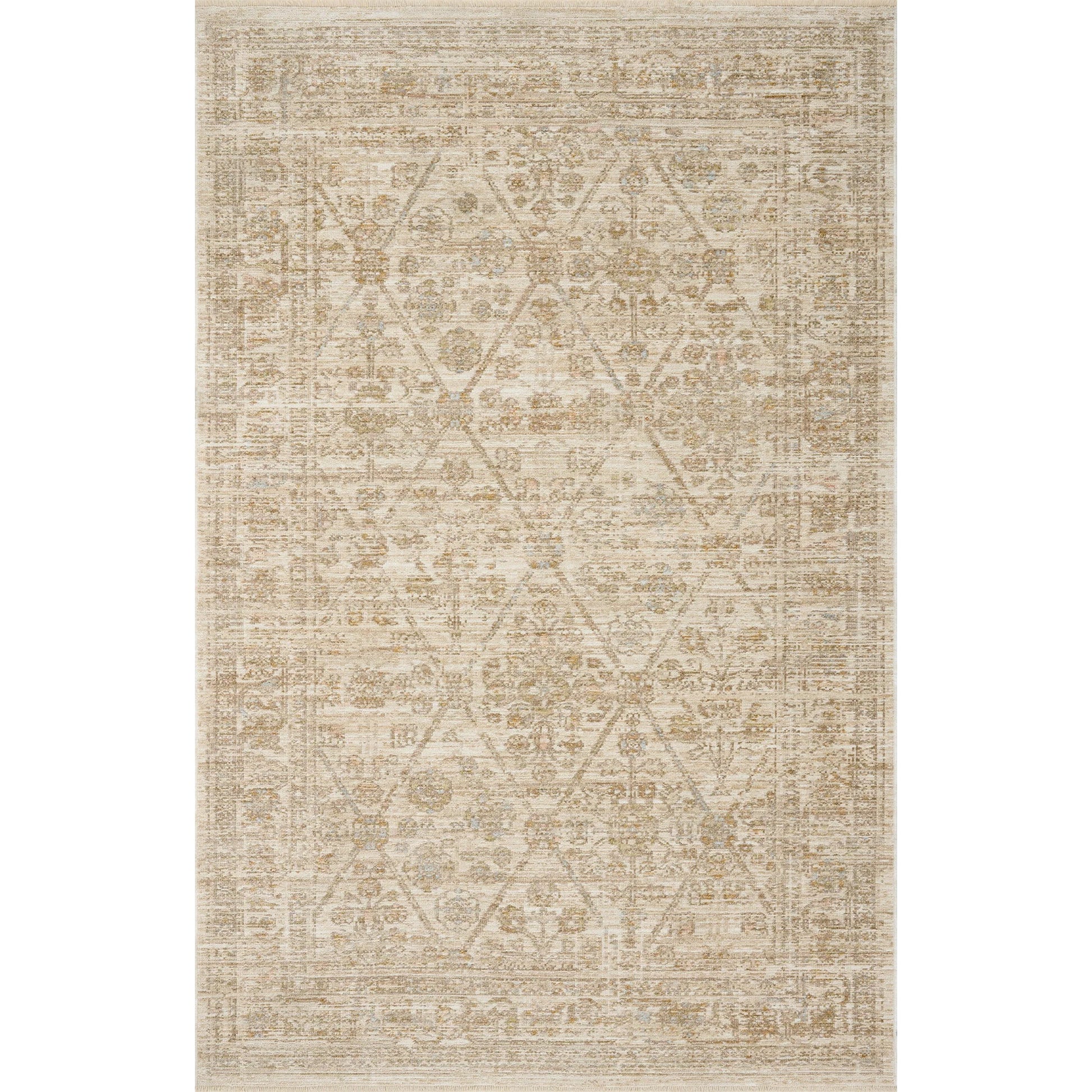 Elora ELR-01 Rug by Loloi in ivory, multi. Made from 100% space dyed polyester in a unique style.