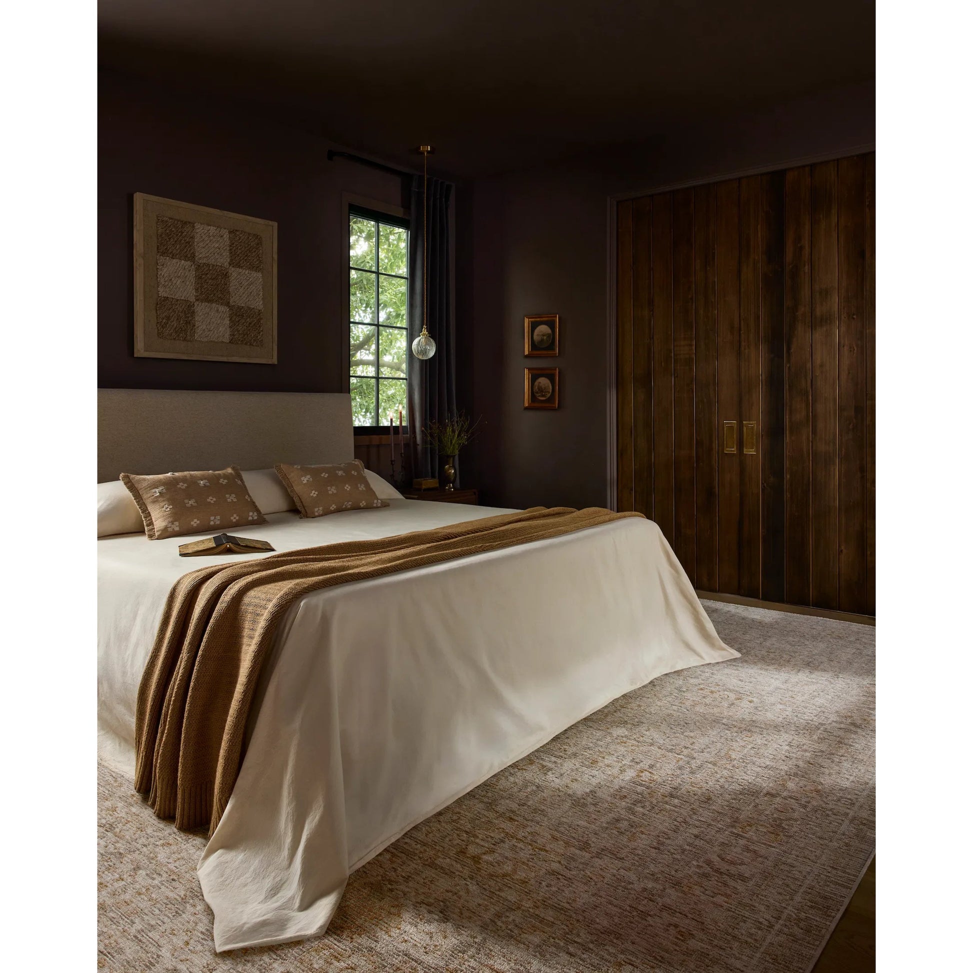 Elora ELR-03 Rug by Loloi in natural, terracotta. Made from 100% space dyed polyester in a unique style.
