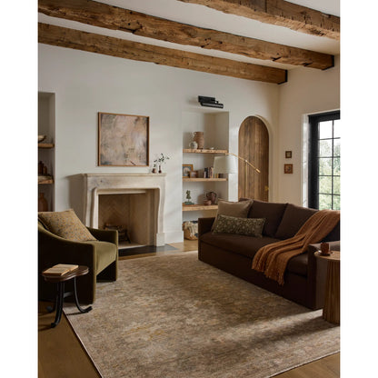 Elora ELR-04 Rug by Loloi in bark, spice. Made from 100% space dyed polyester in a unique style.