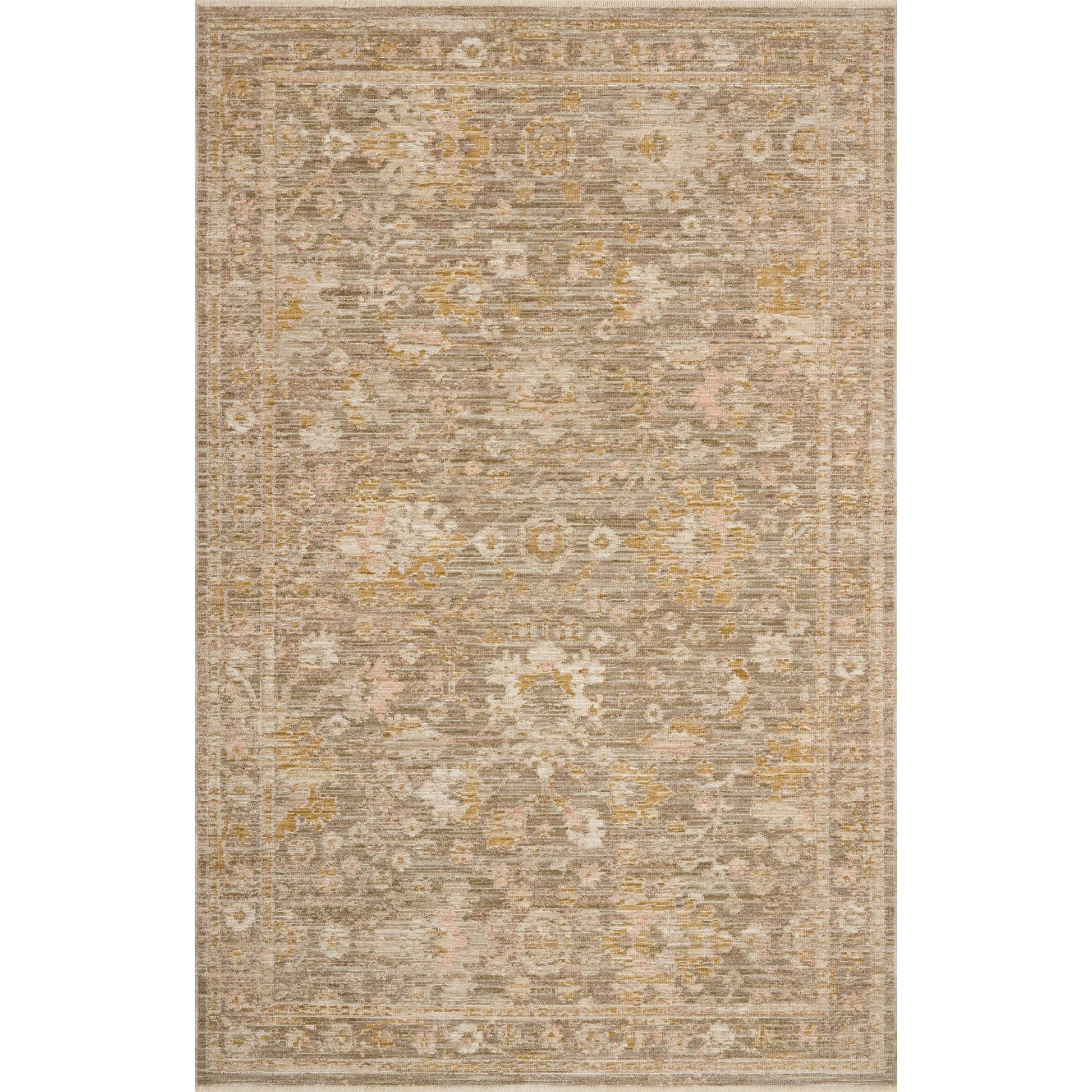 Elora ELR-04 Rug by Loloi in bark, spice. Made from 100% space dyed polyester in a unique style.