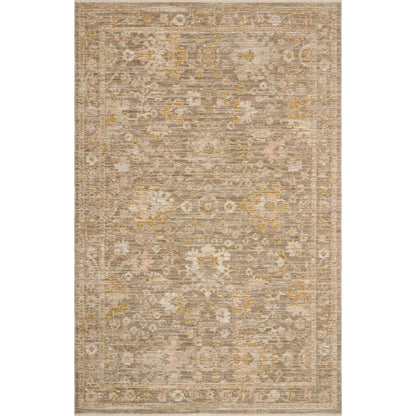 Elora ELR-04 Rug by Loloi in bark, spice. Made from 100% space dyed polyester in a unique style.