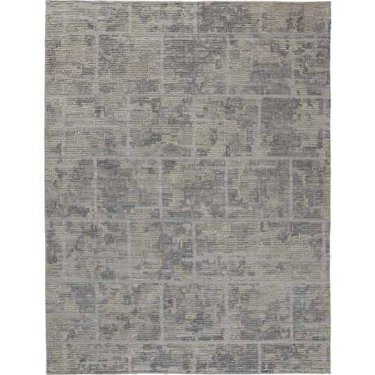 Elias Rug - 6590F by Feizy in gray, ivory. Made from viscose, wool in a unique style.